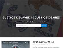Tablet Screenshot of justicenotpolitics.org
